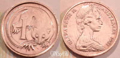 Австралия 1 цент 1981 года, KM 62, 117-097