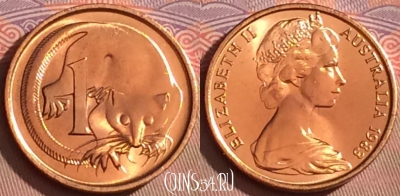 Австралия 1 цент 1983 года, KM# 62, UNC, 097l-026 ♛