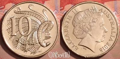 Австралия 10 центов 2018 года, KM# 402, UNC, 085l-034