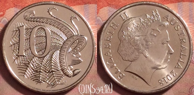 Австралия 10 центов 2018 года, KM# 402, UNC, 131k-061