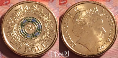Австралия 2 долларов 2017 г., День памяти, UNC, 301j-026