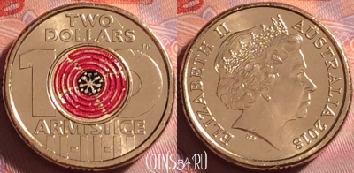 Австралия 2 долларов 2018 года, UNC, 301j-028