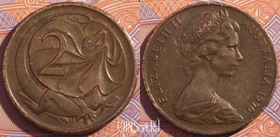 Австралия 2 цента 1970 года, KM# 63, a130-072