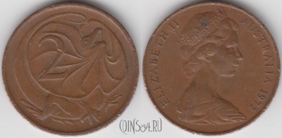 Австралия 2 цента 1972 года, KM 63, 123-143