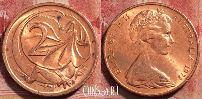 Австралия 2 цента 1972 года, KM# 63, 227-083 ♟