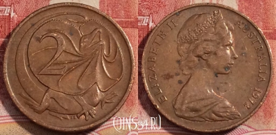 Австралия 2 цента 1972 года, KM# 63, 227-087