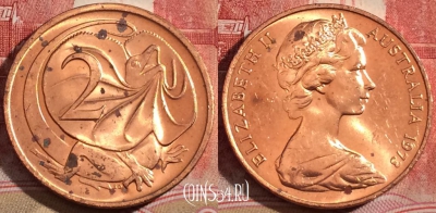 Австралия 2 цента 1973 года, KM# 63, 220-109