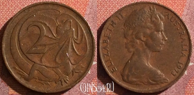 Австралия 2 цента 1973 года, KM# 63, 343-111