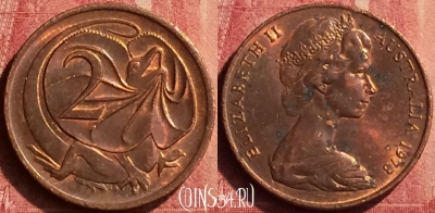 Австралия 2 цента 1973 года, KM# 63, 442-031