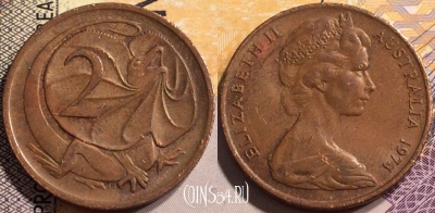 Австралия 2 цента 1974 года, KM# 63, 142-108