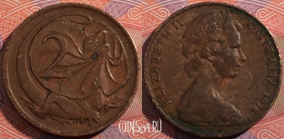 Австралия 2 цента 1974 года, KM# 63, 179-135
