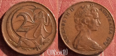 Австралия 2 цента 1975 года, KM# 63, 373n-077