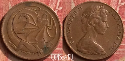 Австралия 2 цента 1975 года, KM# 63, 397-128