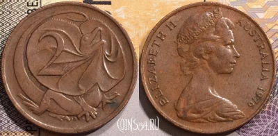 Австралия 2 цента 1976 года, КМ# 63, 139-017