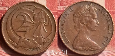 Австралия 2 цента 1976 года, KM# 63, 167m-055
