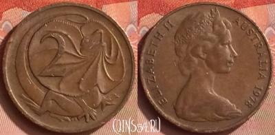 Австралия 2 цента 1978 года, KM# 63, 164m-124