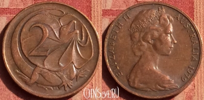 Австралия 2 цента 1979 года, KM# 63, 388o-071