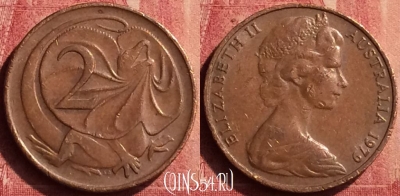 Австралия 2 цента 1979 года, KM# 63, 442-027