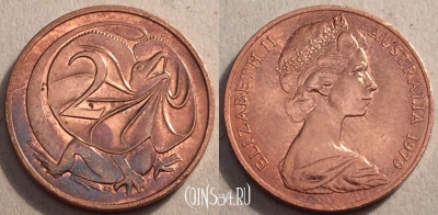 Австралия 2 цента 1979 года, KM# 63, 084-021a