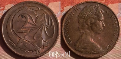 Австралия 2 цента 1982 года, KM# 63, 044i-142