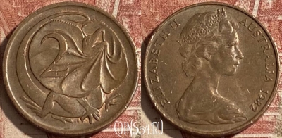 Австралия 2 цента 1982 года, KM# 63, 143r-115