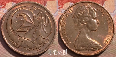 Австралия 2 цента 1984 года, KM# 63, 149a-122