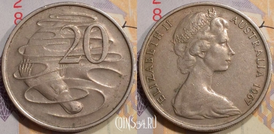 Австралия 20 центов 1967 года, KM# 66, 130-134