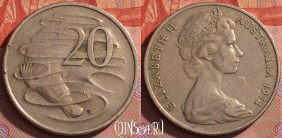 Австралия 20 центов 1974 года, KM# 66, 202l-084