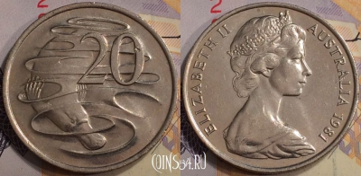 Австралия 20 центов 1981 года, KM# 66, 130-058