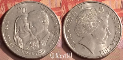 Австралия 20 центов 2011 года, KM# 1566, 449-074