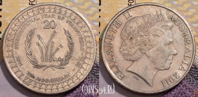 Австралия 20 центов 2011 года, KM# 1634, 234-106