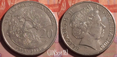 Австралия 20 центов 2013 года, KM# 2080, 056i-078