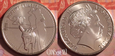 Австралия 20 центов 2015 г., UNC, 299j-134 ♛
