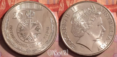 Австралия 20 центов 2017 года, UNC, 130j-142