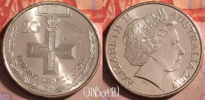 Австралия 20 центов 2017 года, UNC, 131j-002