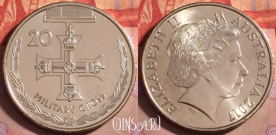 Австралия 20 центов 2017 года, UNC, 131j-017