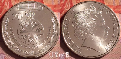 Австралия 20 центов 2017 года, UNC, 306j-031