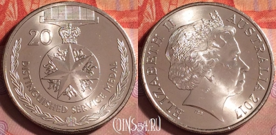 Австралия 20 центов 2017 года, UNC, 306j-034