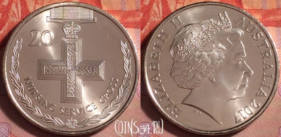 Австралия 20 центов 2017 года, UNC, 306j-087 ♛