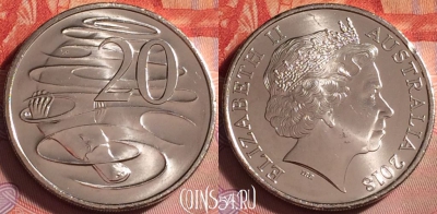 Австралия 20 центов 2018 года, KM# 403, UNC, 305j-099