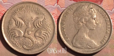 Австралия 5 центов 1966 года, KM# 64, 212a-144