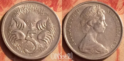 Австралия 5 центов 1973 года, KM# 64, 406o-137