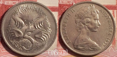 Австралия 5 центов 1977 года, KM# 64, 259-123