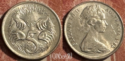 Австралия 5 центов 1980 года, KM# 64, 478s-094
