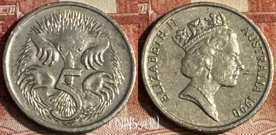 Австралия 5 центов 1990 года, KM# 80, 185t-019 ♛