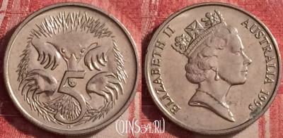 Австралия 5 центов 1993 года, KM# 80, 117j-007