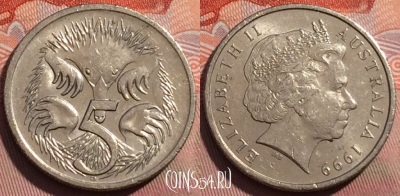 Австралия 5 центов 1999 года, KM# 401, 247a-062