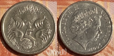 Австралия 5 центов 2003 года, KM# 401, 500р-065
