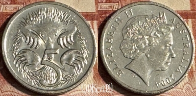 Австралия 5 центов 2004 года, KM# 401, 176t-127 ♛