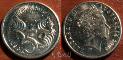 Австралия 5 центов 2004 года, KM# 401, 49-127